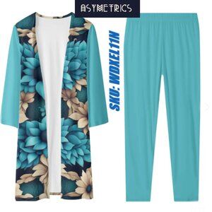 New Asymetrics Women's Long Sleeve Cardigan and Leggings Sets